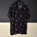 Kenji Flamingo Pattern Shirt - Funkify
