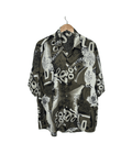 Khaki Abstract Pattern Shirt 2XL - Funkify