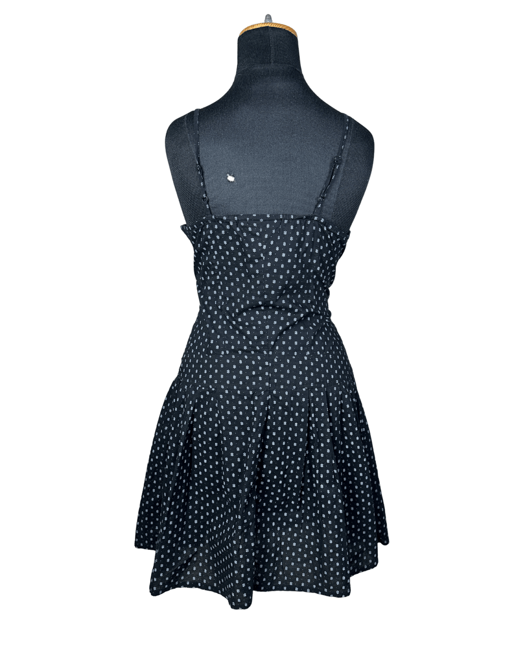 Kiabi Spaghetti Strap Dotted A - Line Dress - Funkify