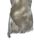 Kishido Chic Sheer Assymetrical Top w/ Diagonal Seaming - Funkify