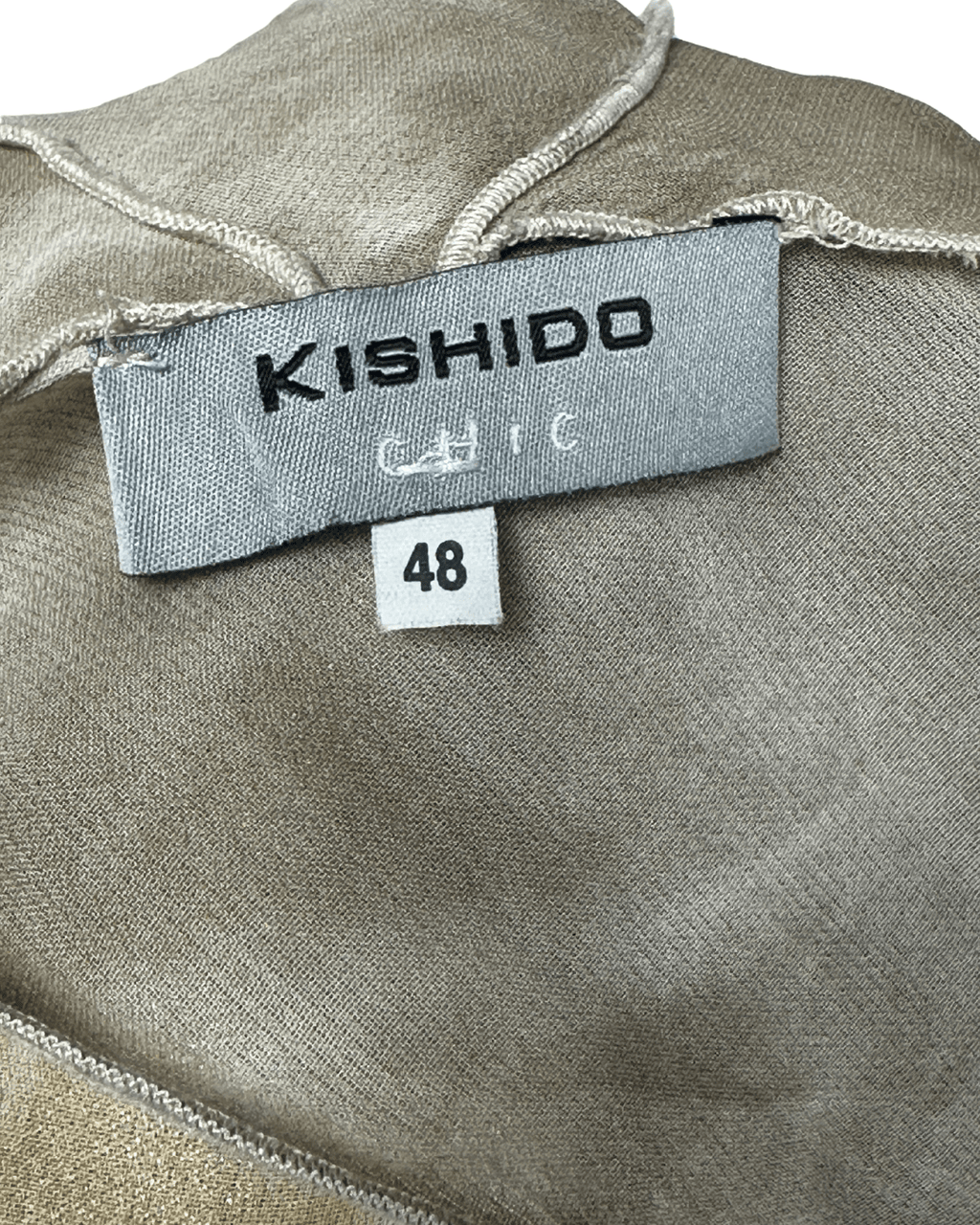 Kishido Chic Sheer Assymetrical Top w/ Diagonal Seaming - Funkify