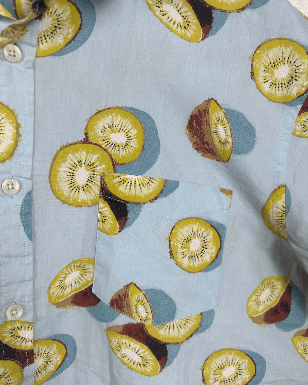 Kiwi Pattern Shirt 2XL - Funkify