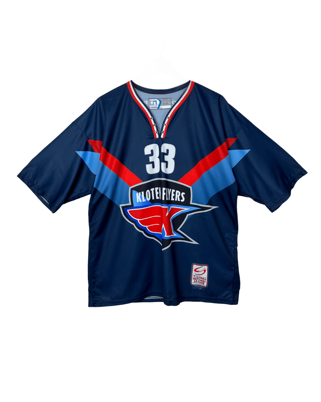 Kloten Flyers 33 Breuer Switzerland Ice Hockey Jersey - XL - Funkify
