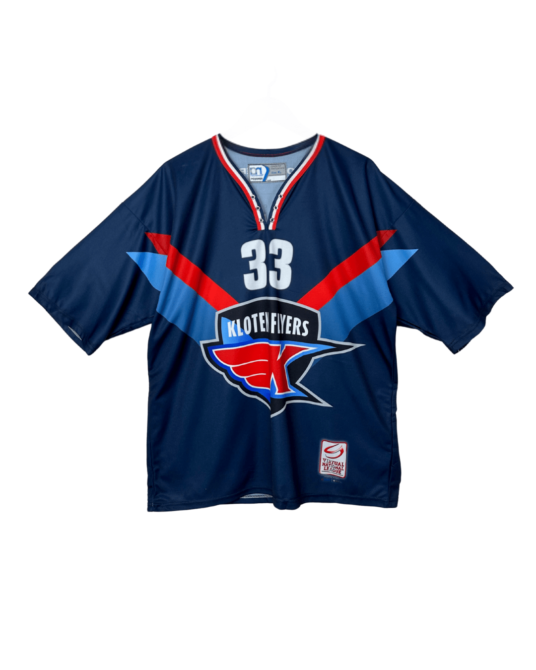 Kloten Flyers 33 Breuer Switzerland Ice Hockey Jersey - XL - Funkify