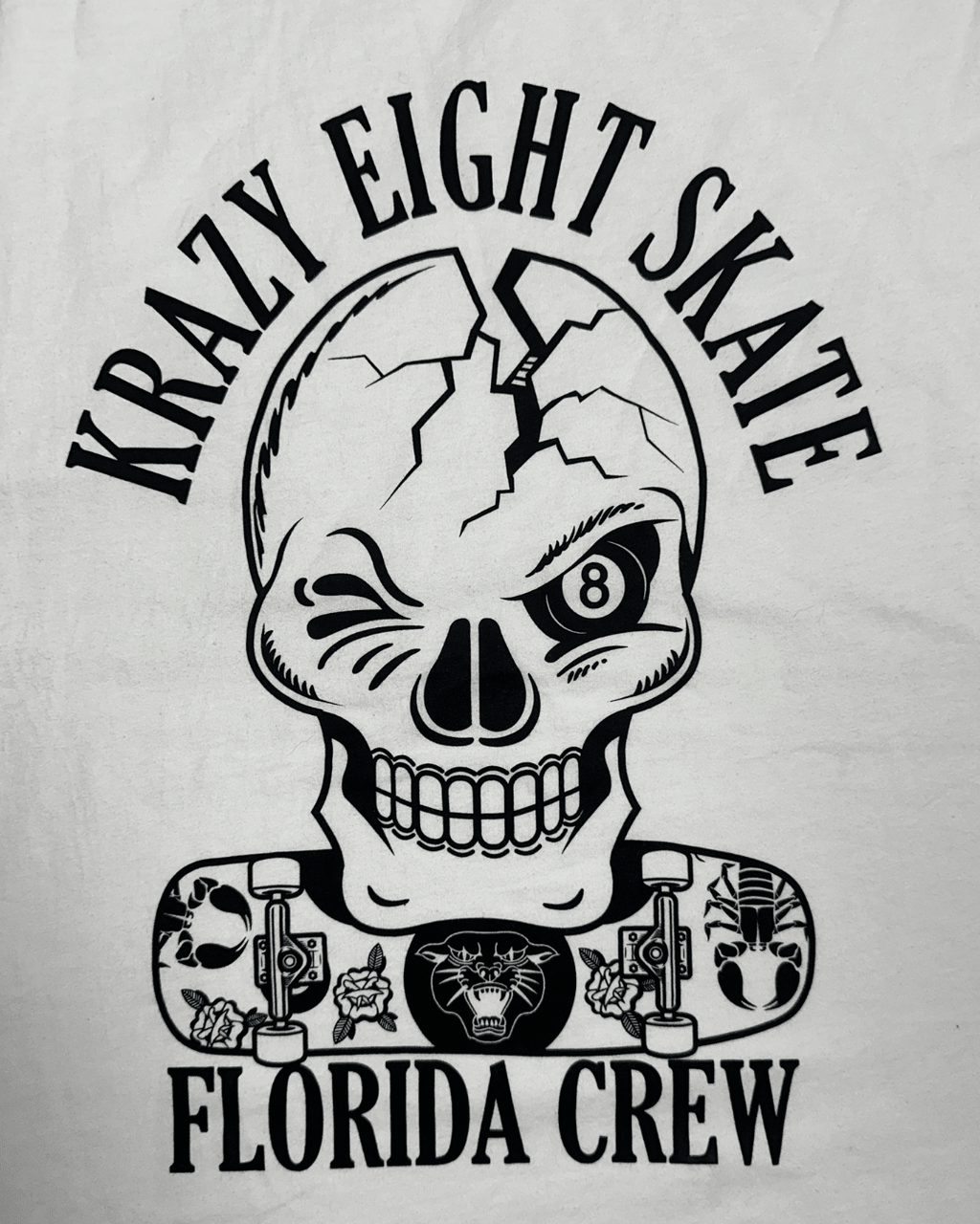 Krazy Eight Skate Tank Top Large - Funkify