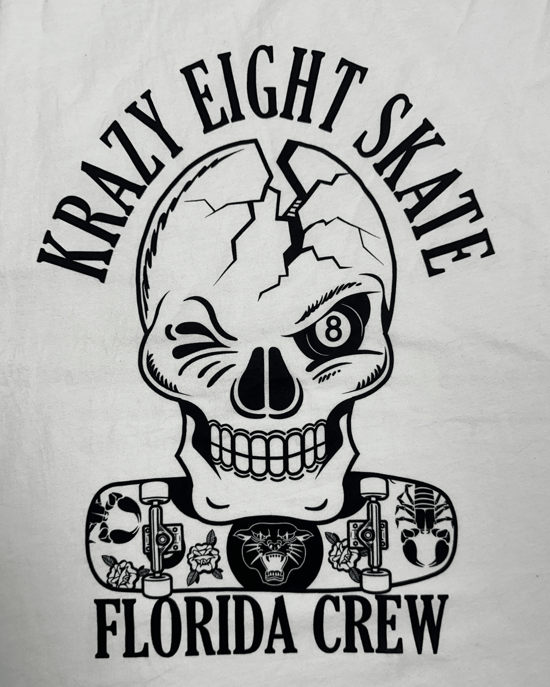 Krazy Eight Skate Tank Top Large - Funkify