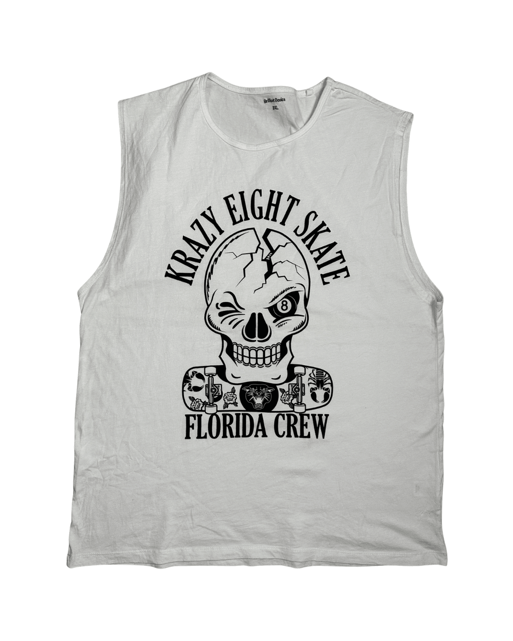 Krazy Eight Skate Tank Top Large - Funkify
