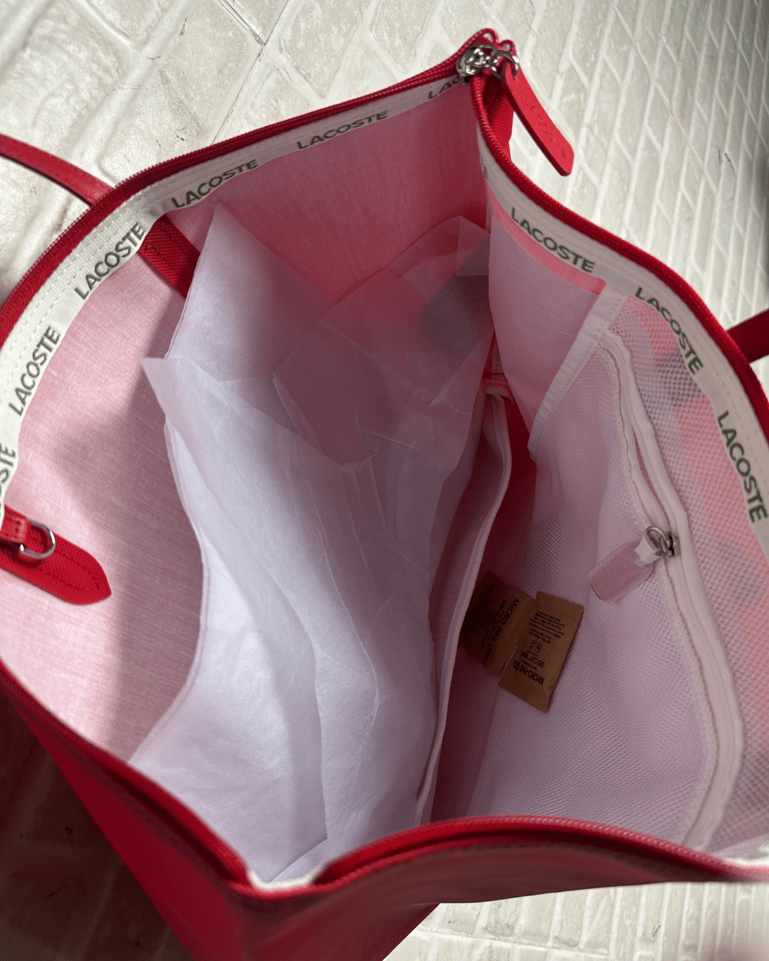 Lacoste Women's Large L.12.12 Concept Tote Bag - New with Tags - Funkify