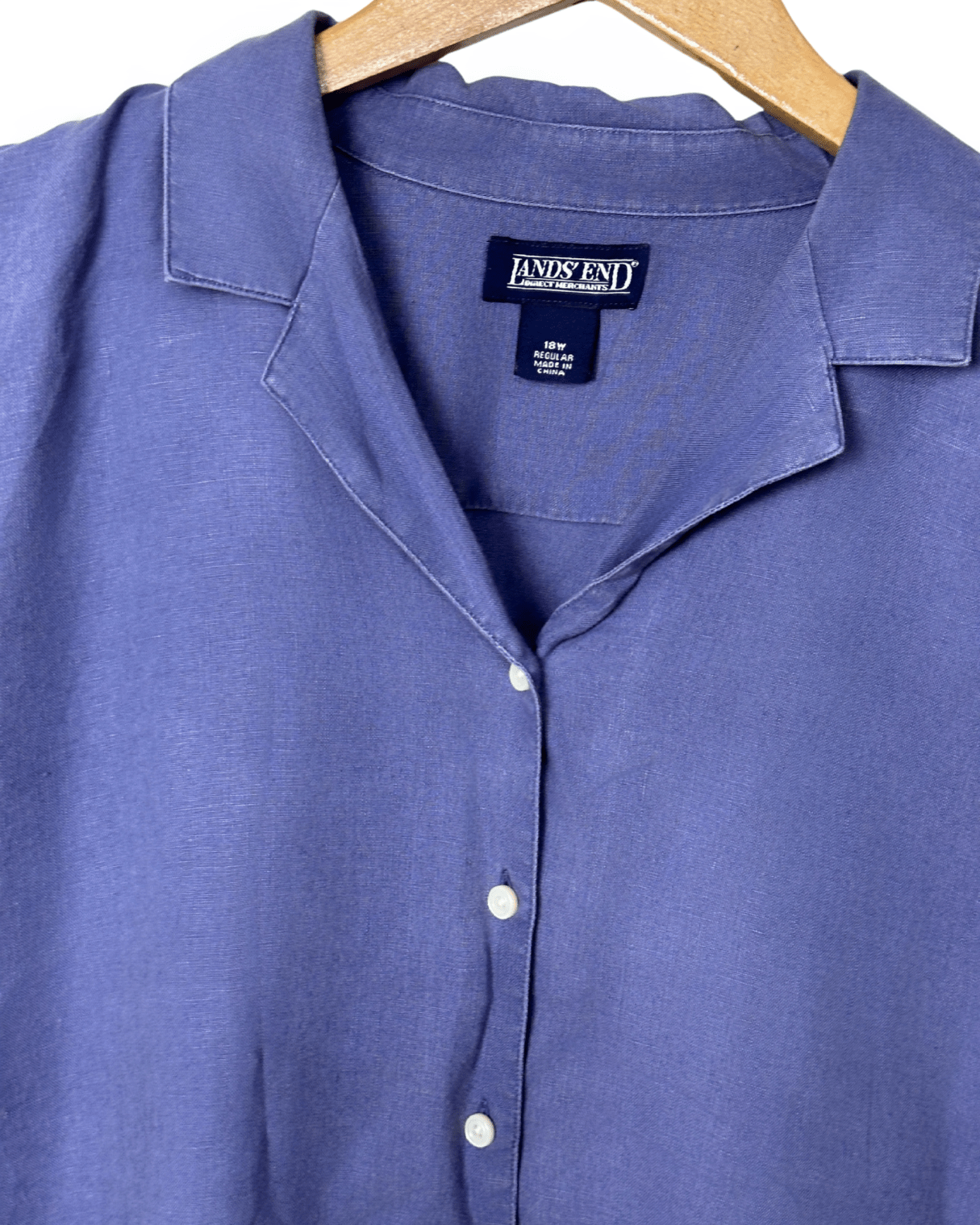 Land's End Pure Linen Shirt XL - Funkify