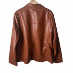 Laraunt Brown Genuine Leather Jacket XL - Funkify