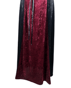 Laughing Vampire Velvet Gothic Lace - Up Corset Maxi Dress - Funkify
