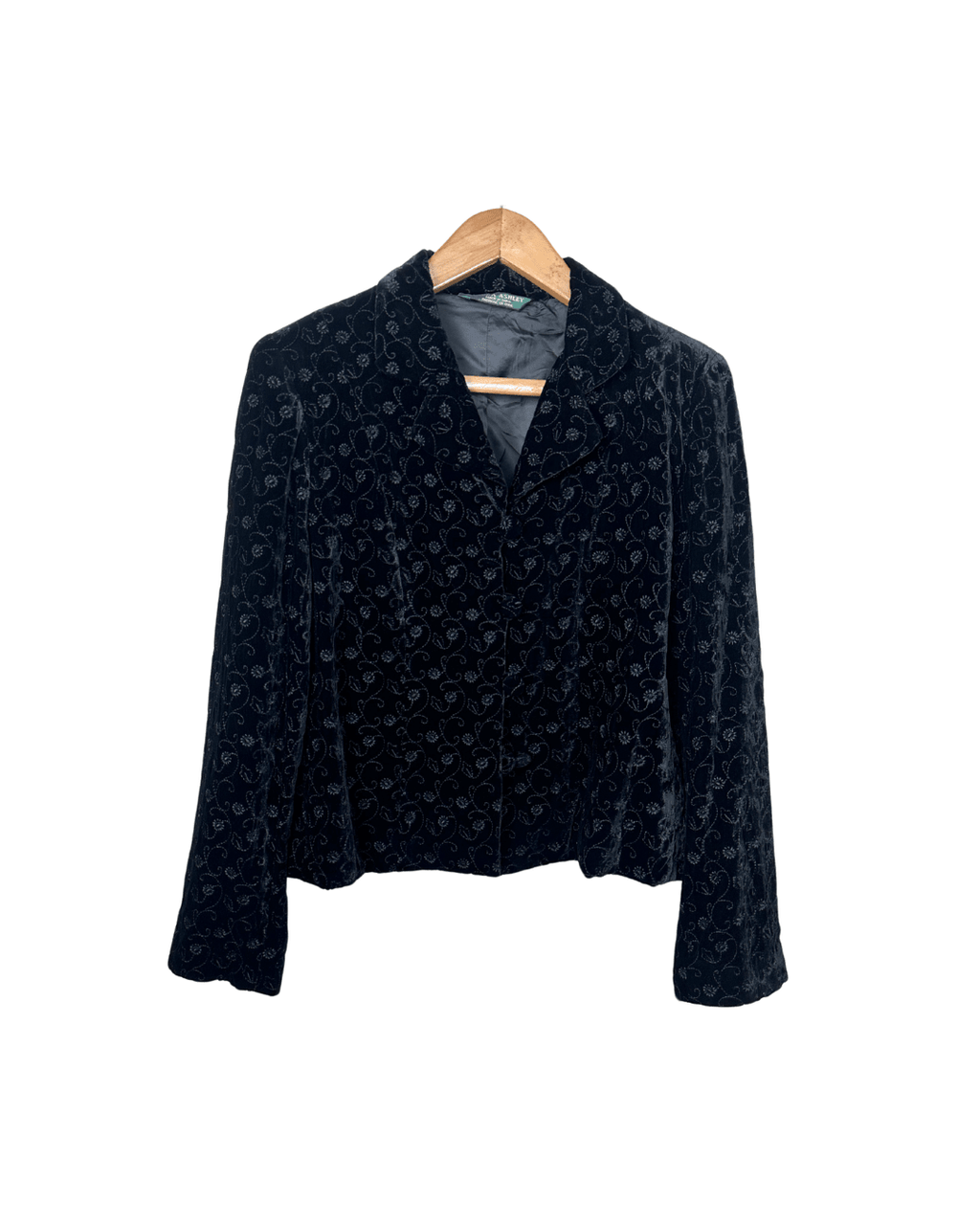 Laura Ashley Velvet Blazer - Style Blouse - Funkify