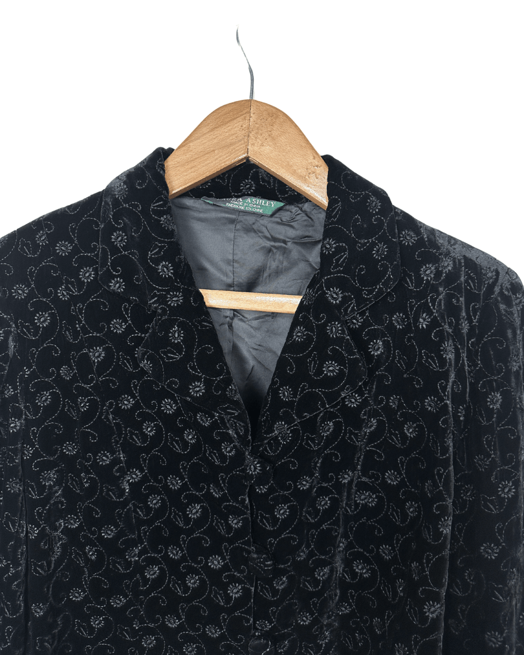 Laura Ashley Velvet Blazer - Style Blouse - Funkify