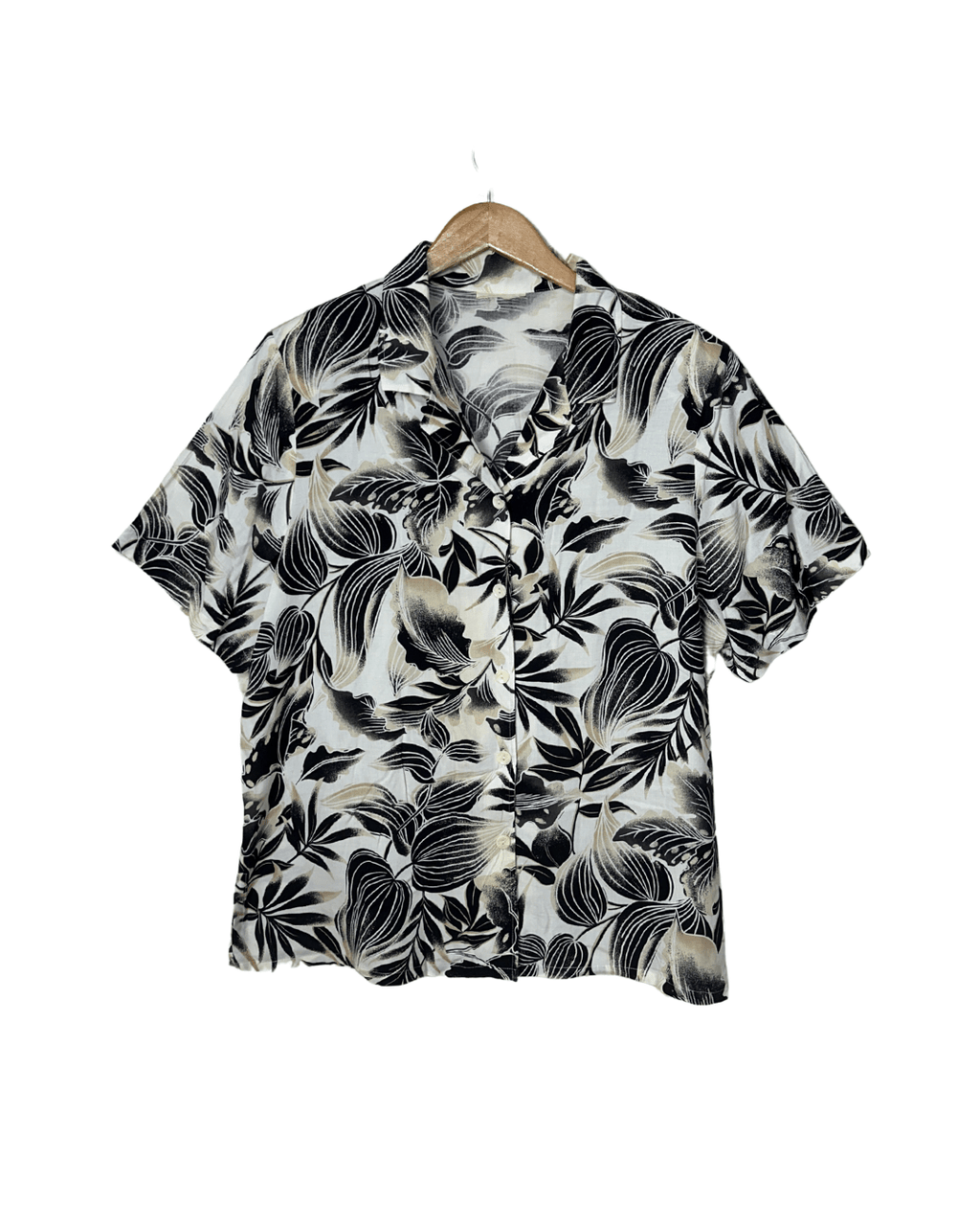 Leaf Pattern Shirt XL - Funkify