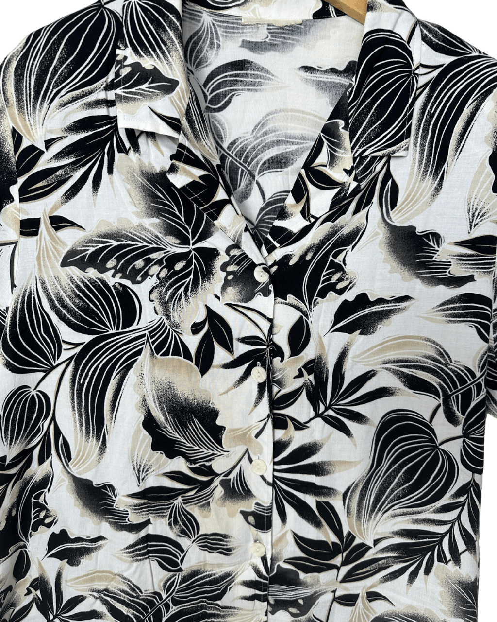 Leaf Pattern Shirt XL - Funkify