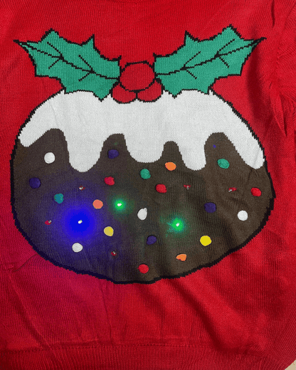 LED Light - Up Christmas Sweater Large - Funkify