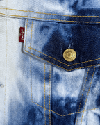 Levi's Bleach Tie Dye Denim Women's Jacket Large - Funkify