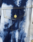 Levi's Bleach Tie Dye Denim Women's Jacket Large - Funkify