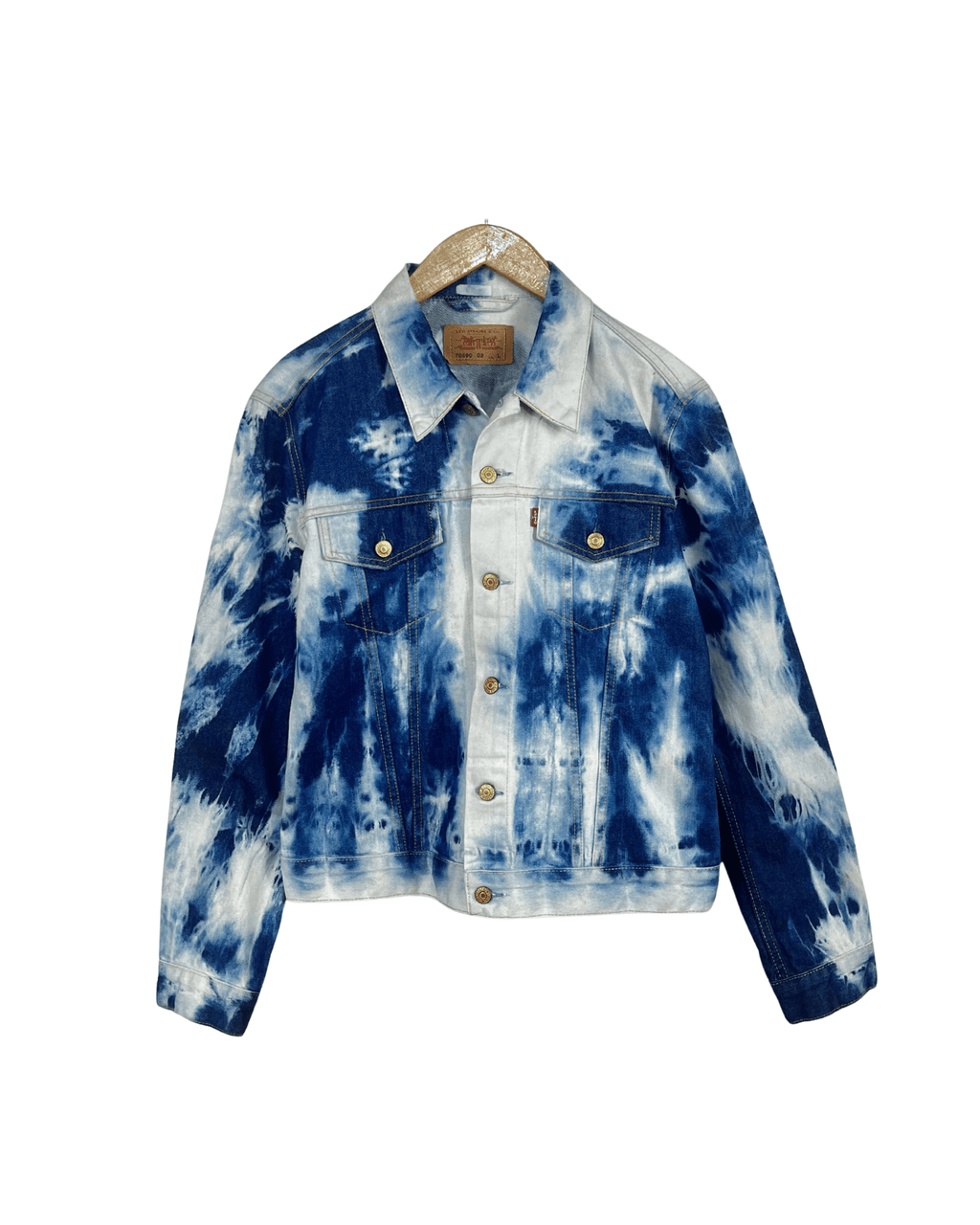 Levi's Bleach Tie Dye Denim Women's Jacket Large - Funkify