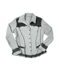 Lewinger Fitted Shirt with Lace Detail Size 42 - Funkify