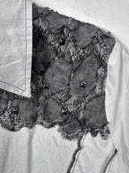 Lewinger Fitted Shirt with Lace Detail Size 42 - Funkify