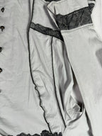 Lewinger Fitted Shirt with Lace Detail Size 42 - Funkify