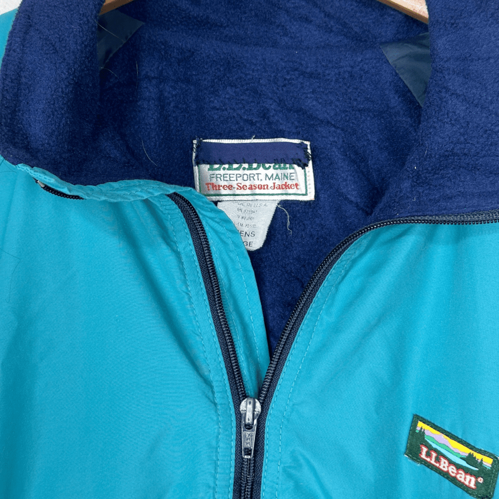LL Bean Turquoise Jacket Large - Funkify