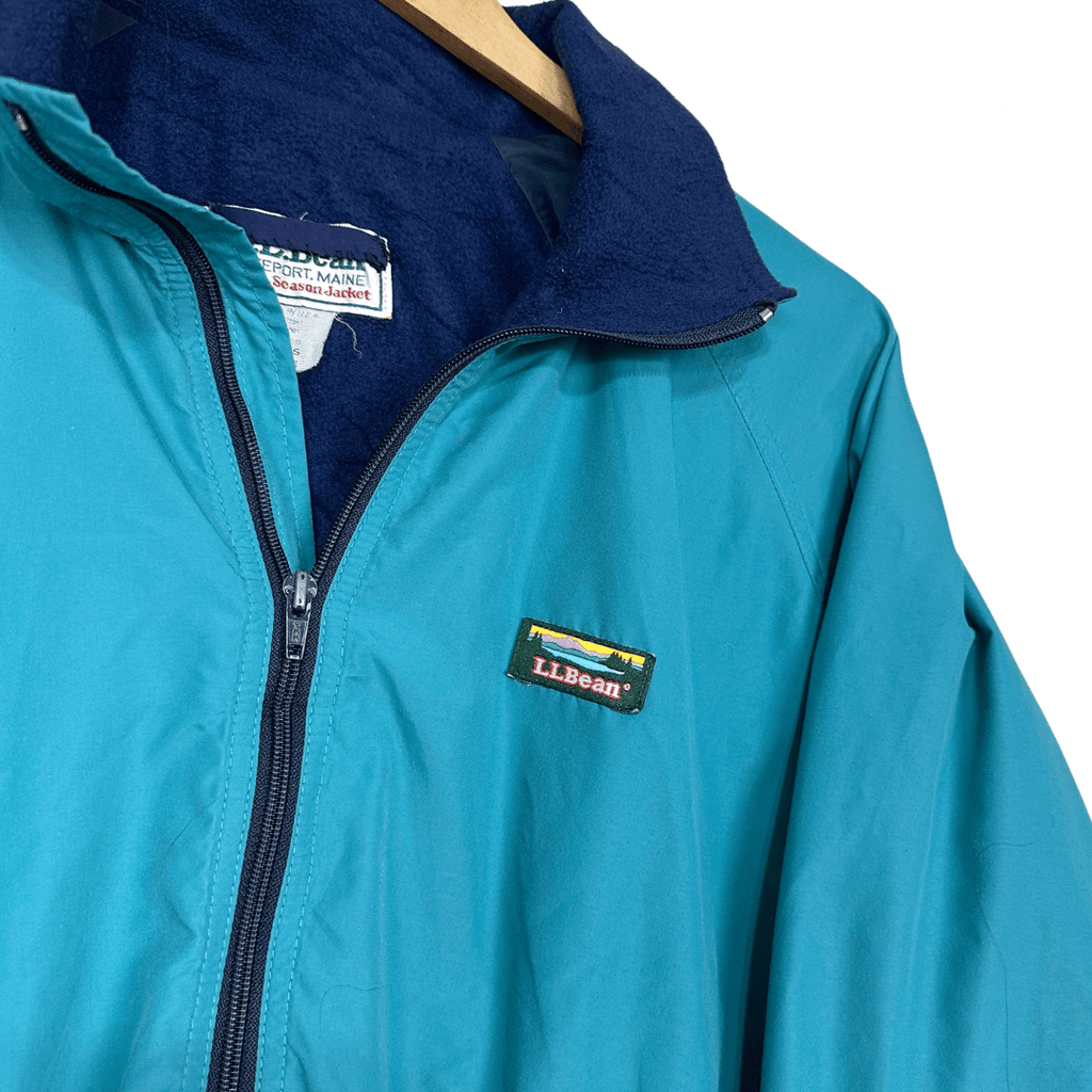 LL Bean Turquoise Jacket Large - Funkify