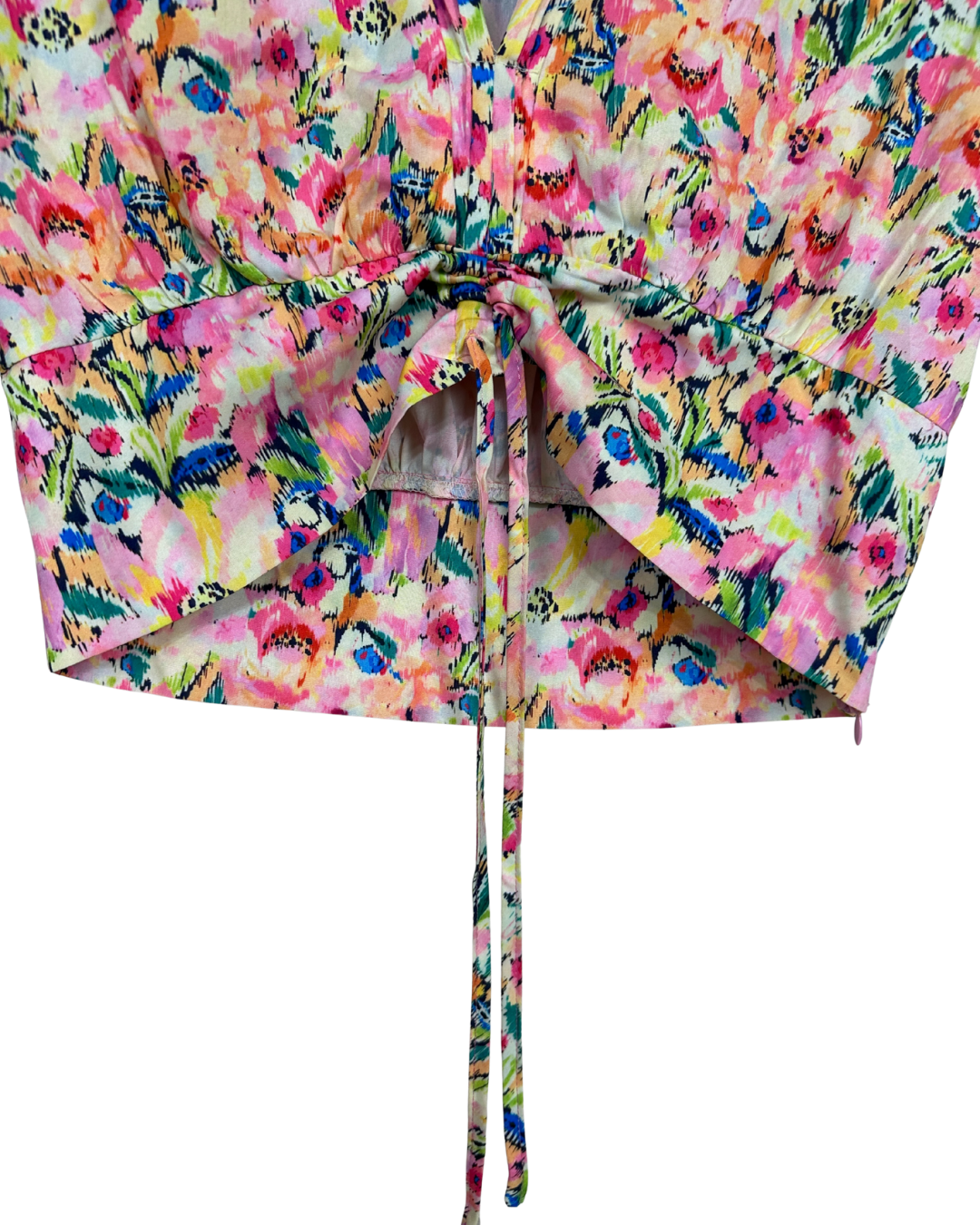 Loavies Drawstring Crop Top Large - Funkify