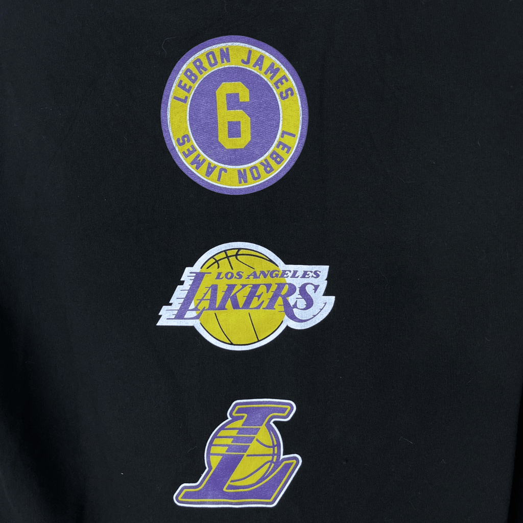 Lon Angeles Lakers Lebron James NBA Hoodie Medium - Funkify