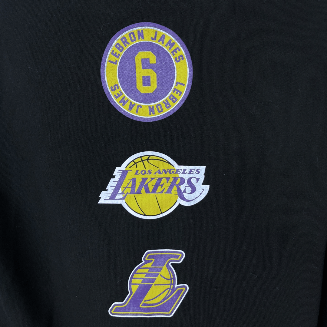 Lon Angeles Lakers Lebron James NBA Hoodie Medium - Funkify