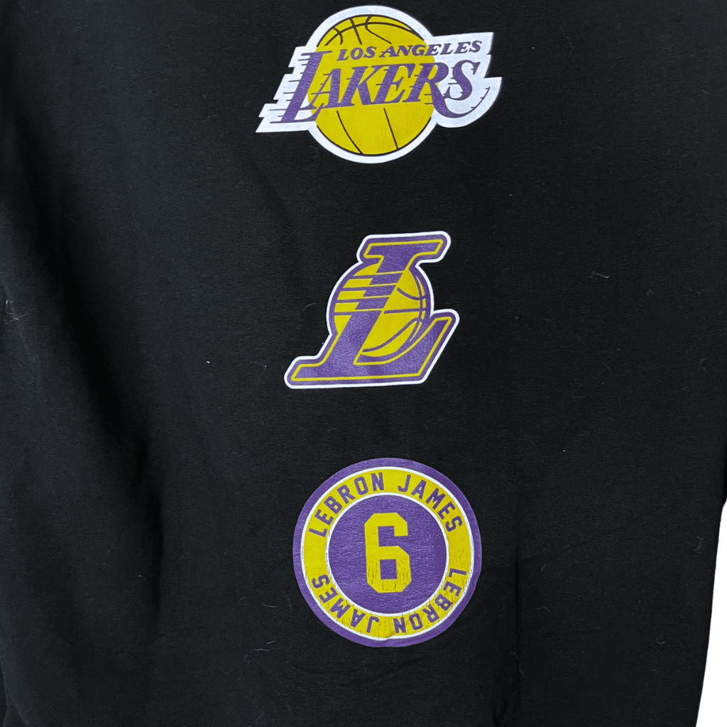 Lon Angeles Lakers Lebron James NBA Hoodie Medium - Funkify