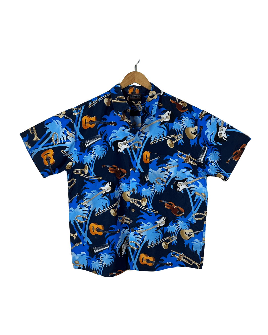 Lowes Music Instruments Hawaiian Shirt 2XL - Funkify