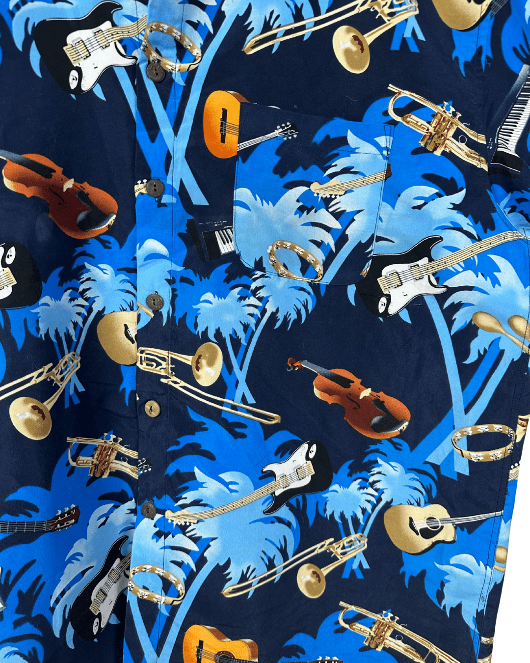 Lowes Music Instruments Hawaiian Shirt 2XL - Funkify