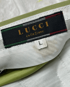 Lucci Collezione Green Pleated Dress Pants - Men's 40W - Funkify