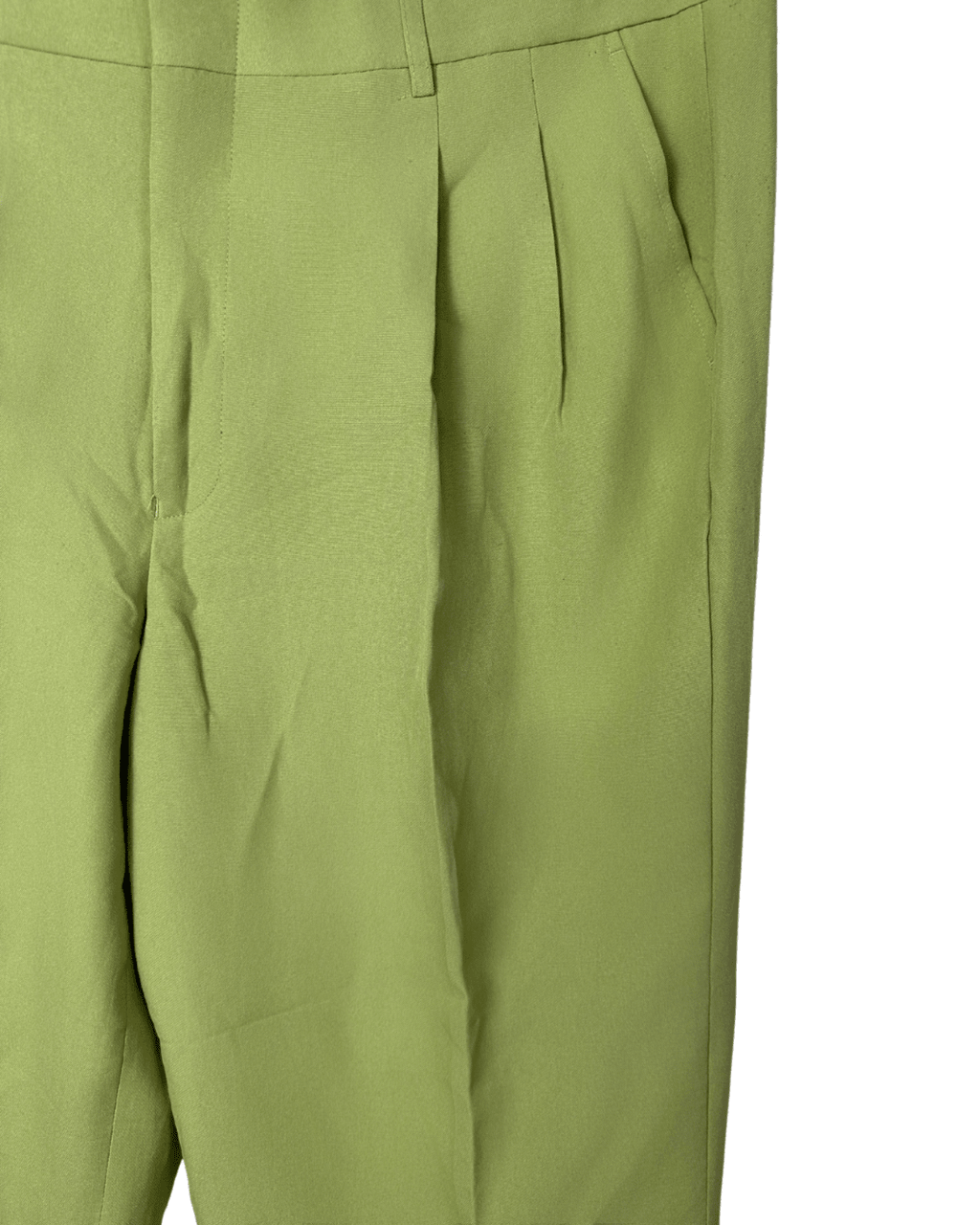 Lucci Collezione Green Pleated Dress Pants - Men's 40W - Funkify