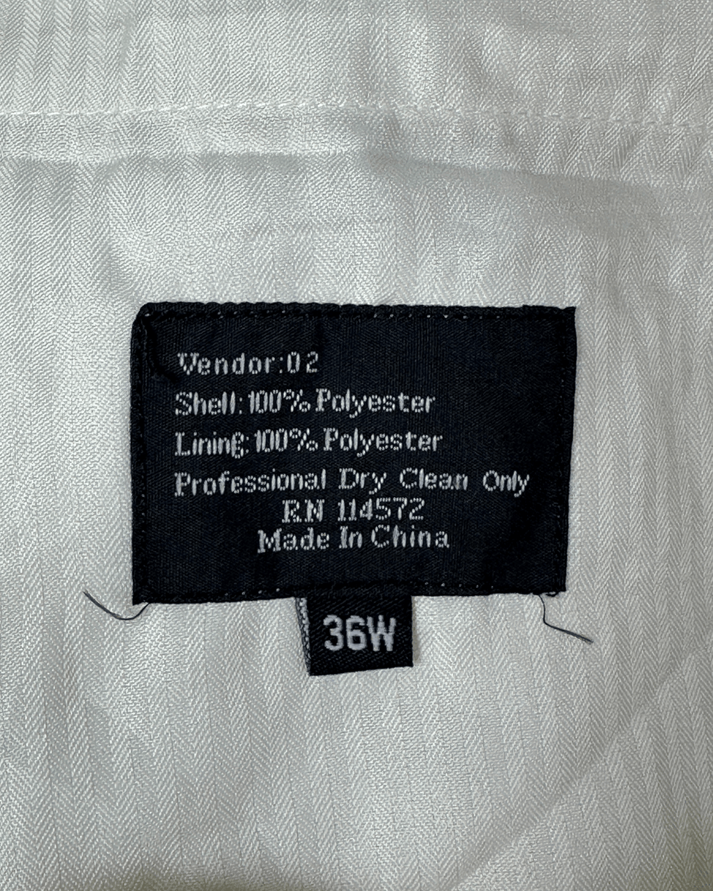 Lucci Collezione White Pleated Dress Pants - Men's 40W - Funkify