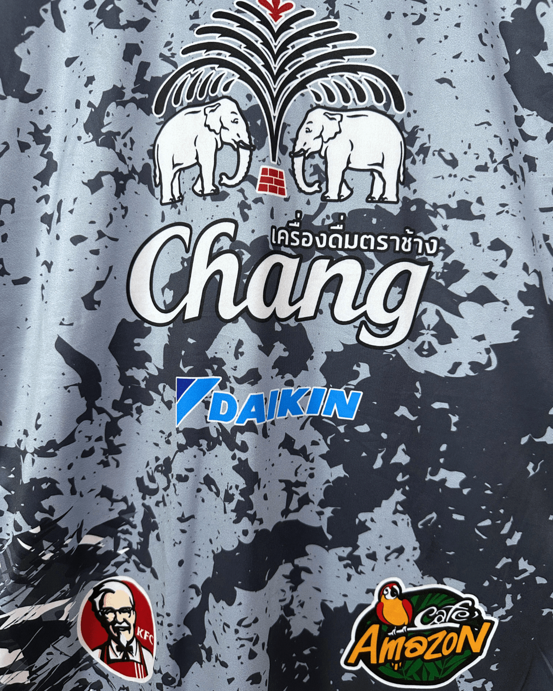 M Sport Thailand “Chang” Multi - Sponsor Football Fan Jersey - Funkify