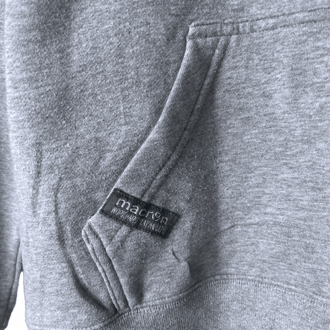 Macron Grey Hoodie Small - Funkify