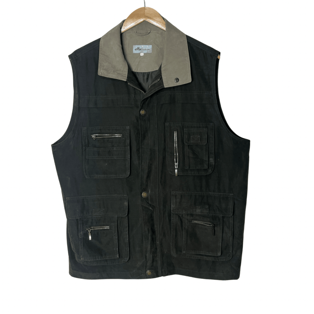 Mai Fashion Olive Cargo Vest XL - Funkify