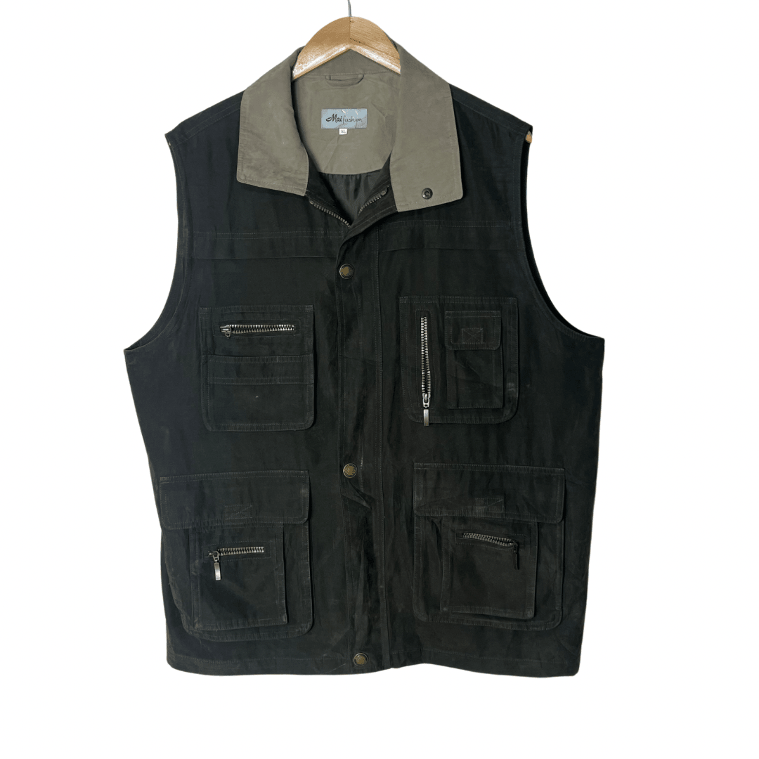 Mai Fashion Olive Cargo Vest XL - Funkify