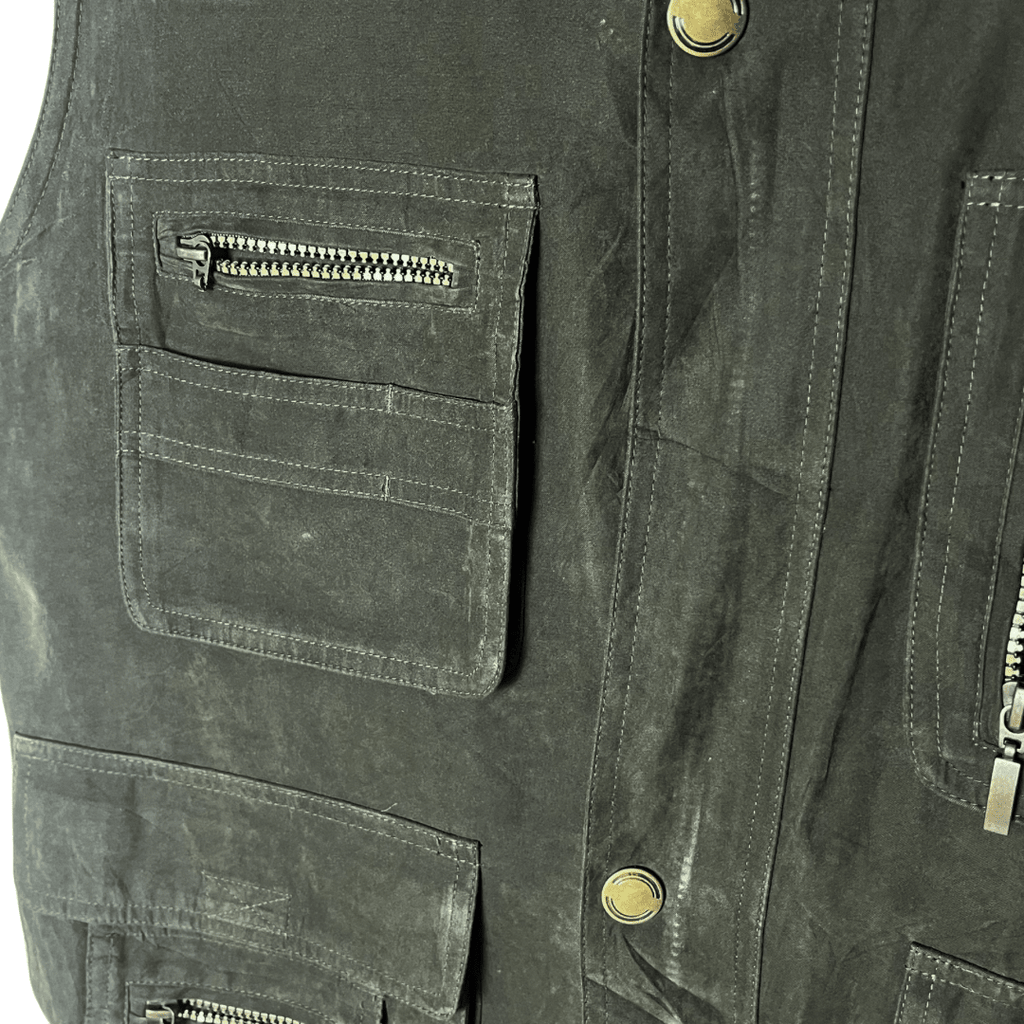 Mai Fashion Olive Cargo Vest XL - Funkify