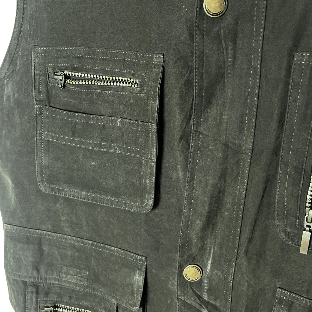 Mai Fashion Olive Cargo Vest XL - Funkify