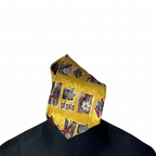 Mak Uno Pure Silk Giraffe Necktie 10 cm - Funkify