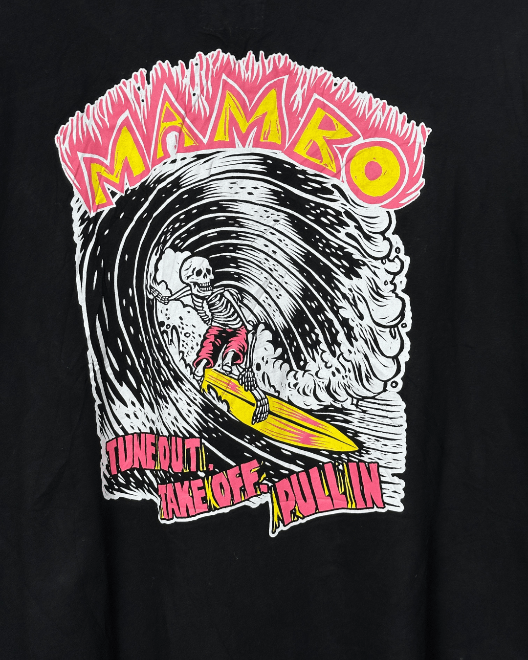 Mambo Skeleton Surf Graphic Tee - Funkify