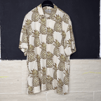 Mango Pineapple Pattern Shirt Medium - Funkify