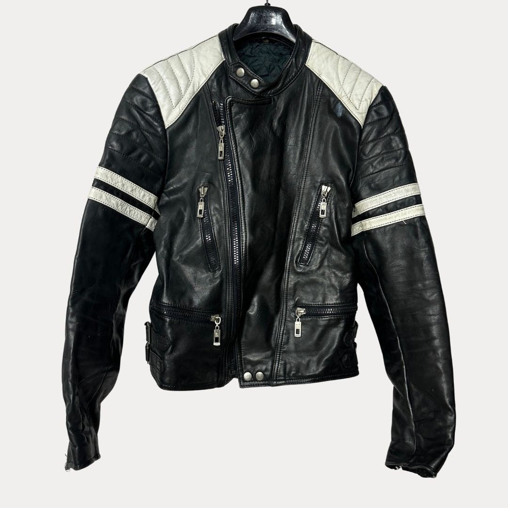 Mark Astor Genuine Leather Biker Jacket - Funkify