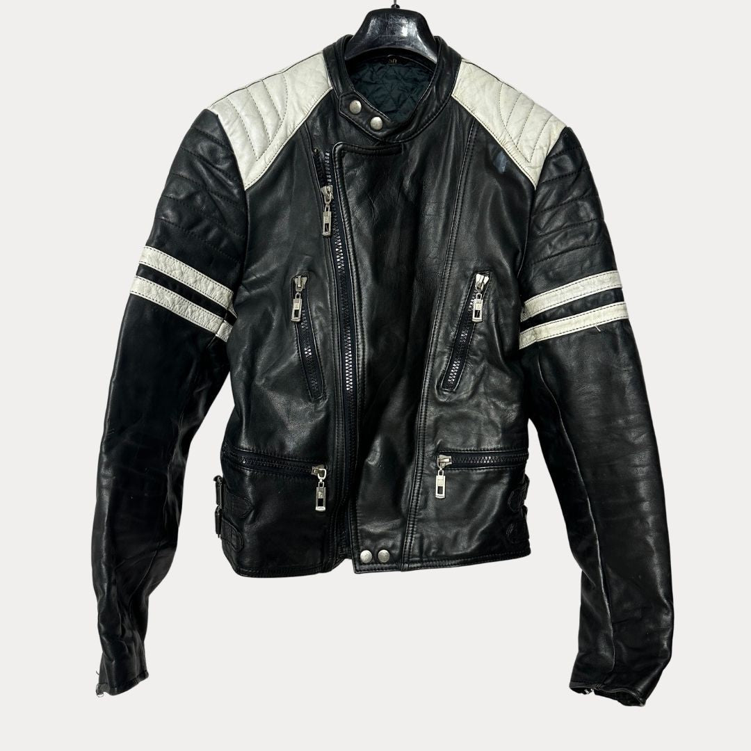 Mark Astor Genuine Leather Biker Jacket - Funkify