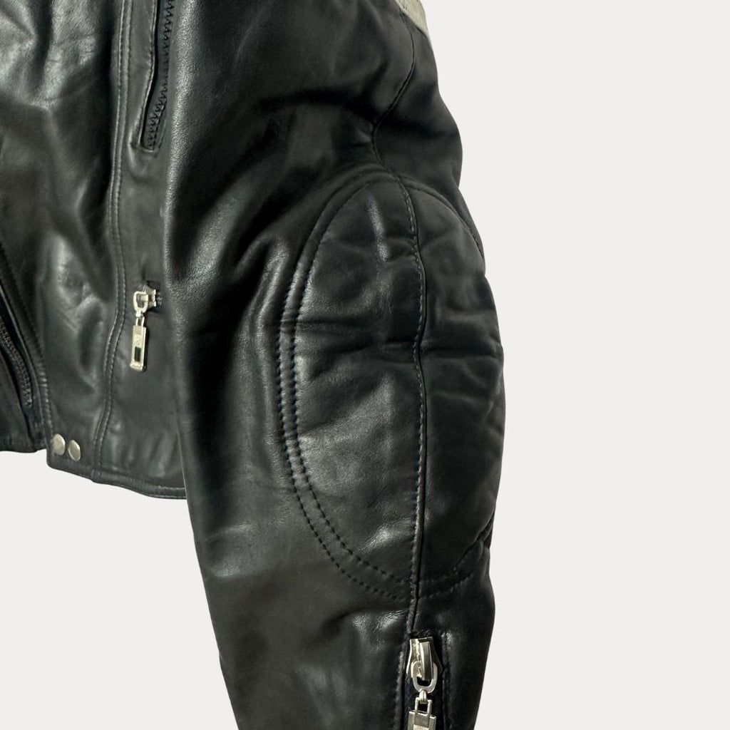 Mark Astor Genuine Leather Biker Jacket - Funkify