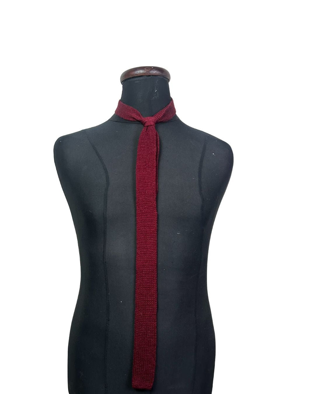 Maroon Knit Necktie - Funkify